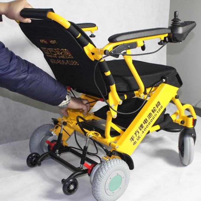 ISO13485 cadeira de rodas elétrica dobrável de pouco peso 0 de 6 km/h